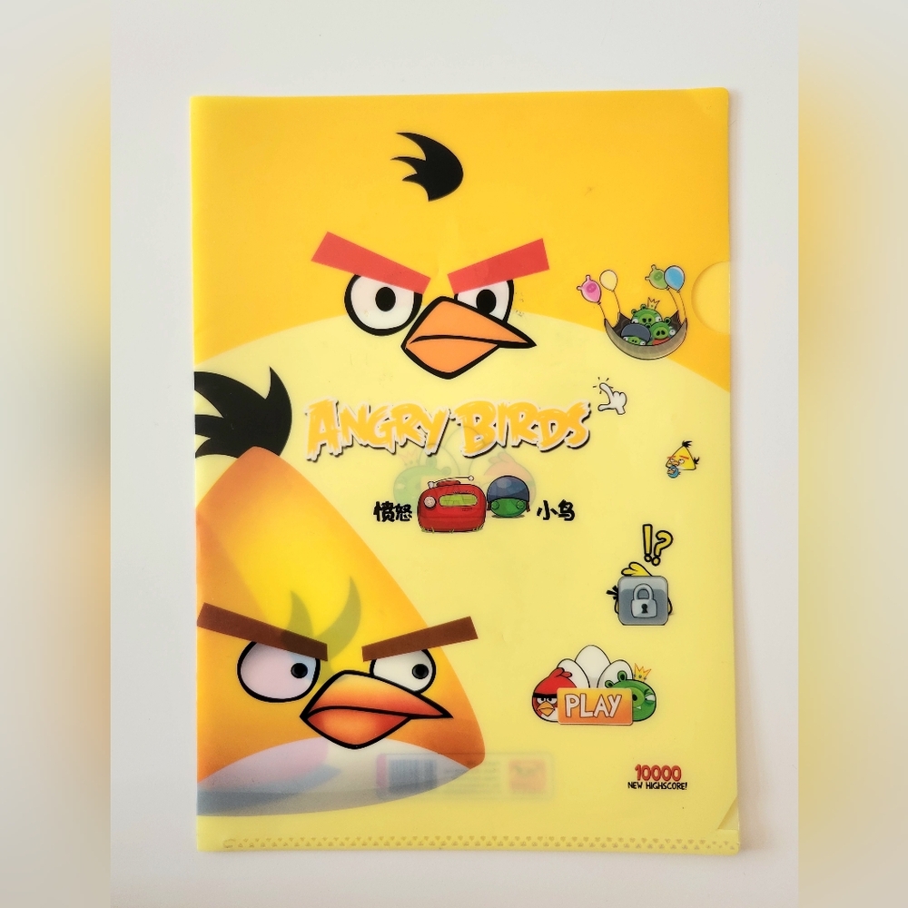 Angry Birds plastic folder